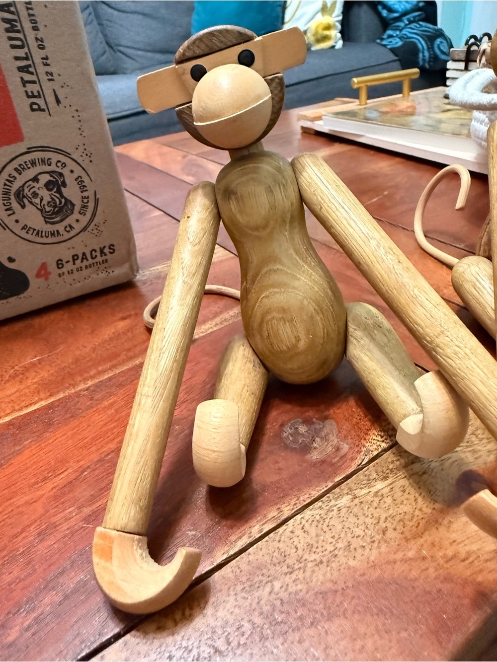 2 Vintage Wood Monkey Kay Bojesen Style MCM
